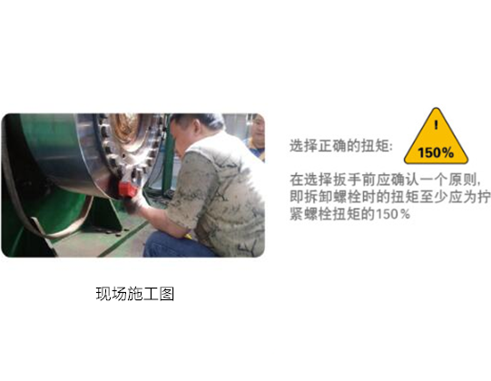 中空型液壓扳手現(xiàn)場施工圖